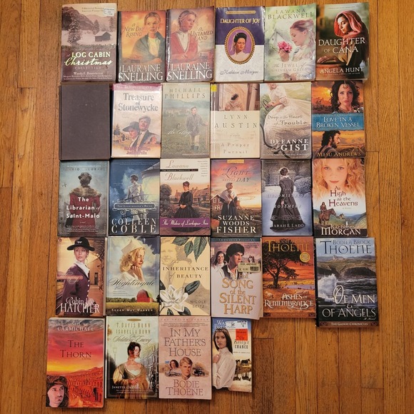 Bethany House Publishers Other - 28 Christian Historical Fiction Romance Books Snelling Thoene Austin Hatcher
